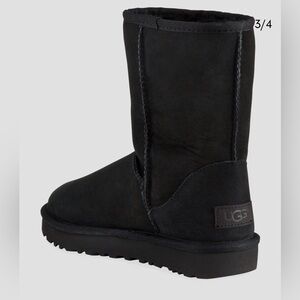 UGG Classic Short Boot in Black Suede